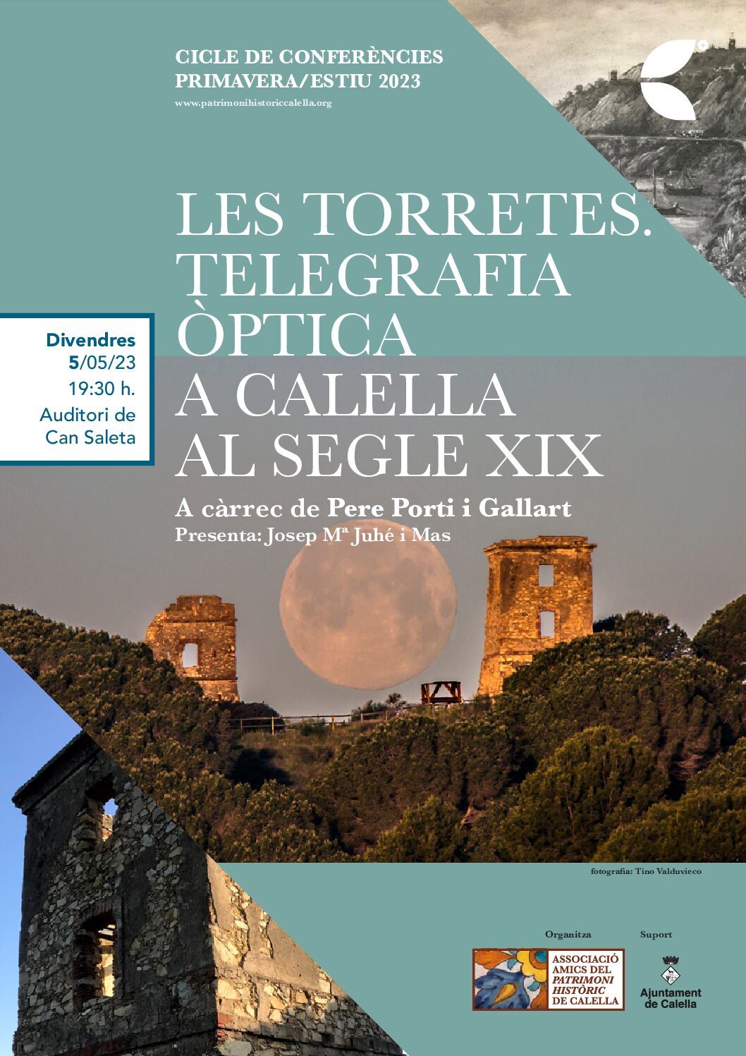 Conferència “Les torretes. Telegrafia òptica a Calella al segle XIX” per Pere Porti i Gallart
